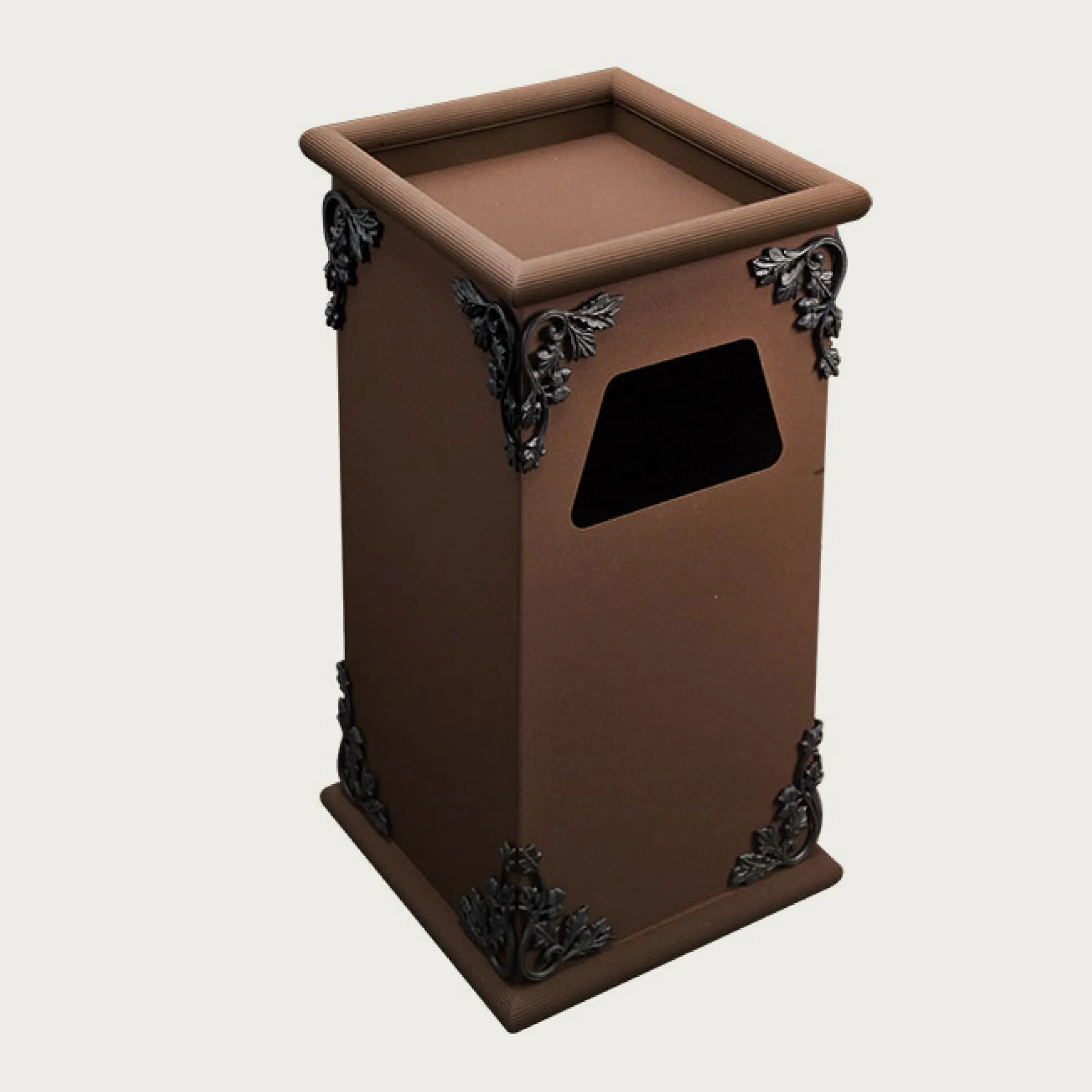 Tubular Ash Trash Sq. Metal