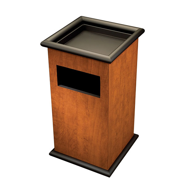 Tubular Ash Trash Sq Wood