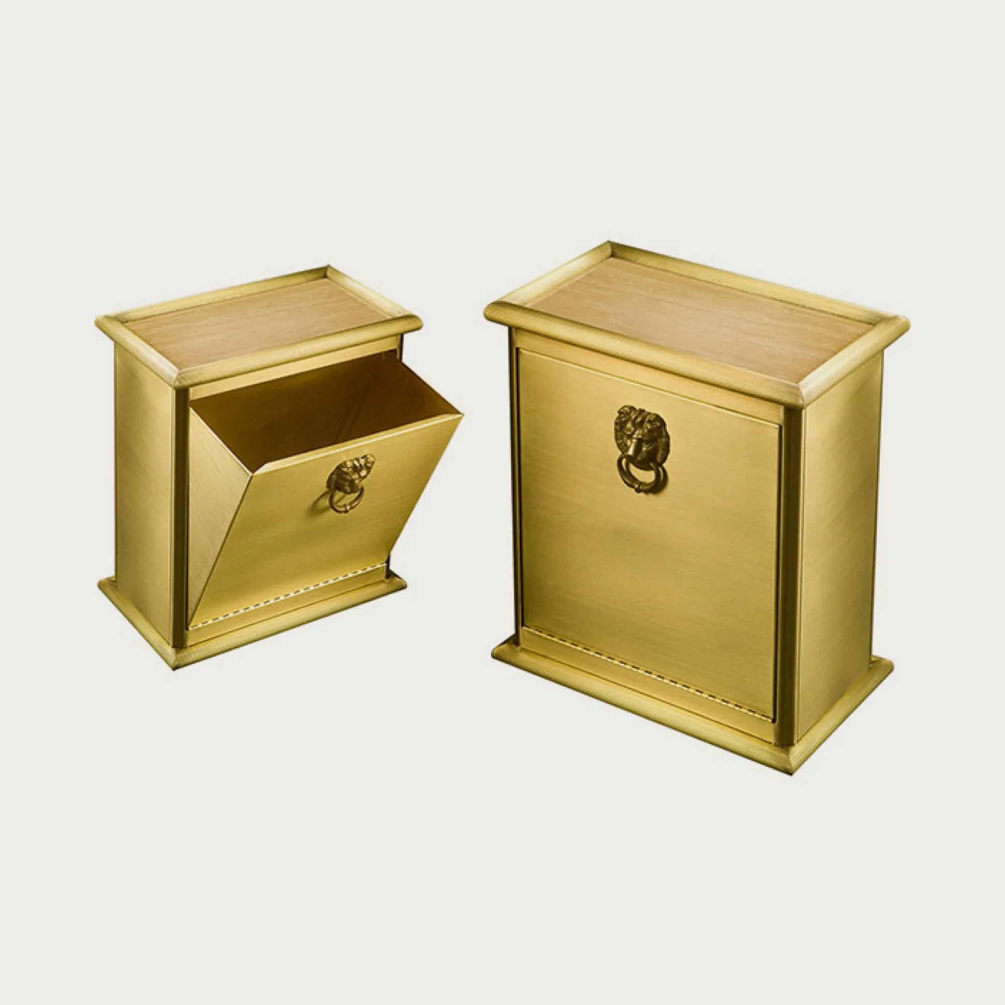 Towel Hamper Brass
